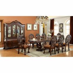 Wyndmere 9 Pc Set Dining Table + 2 Arm Chair + 6 Side Chair Cherry